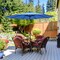 Costway 10' Solar LED Lighted Patio Market Umbrella Shade Tilt Adjustment Crank Tan/Beige/Blue/Navy/Burgundy/Gray